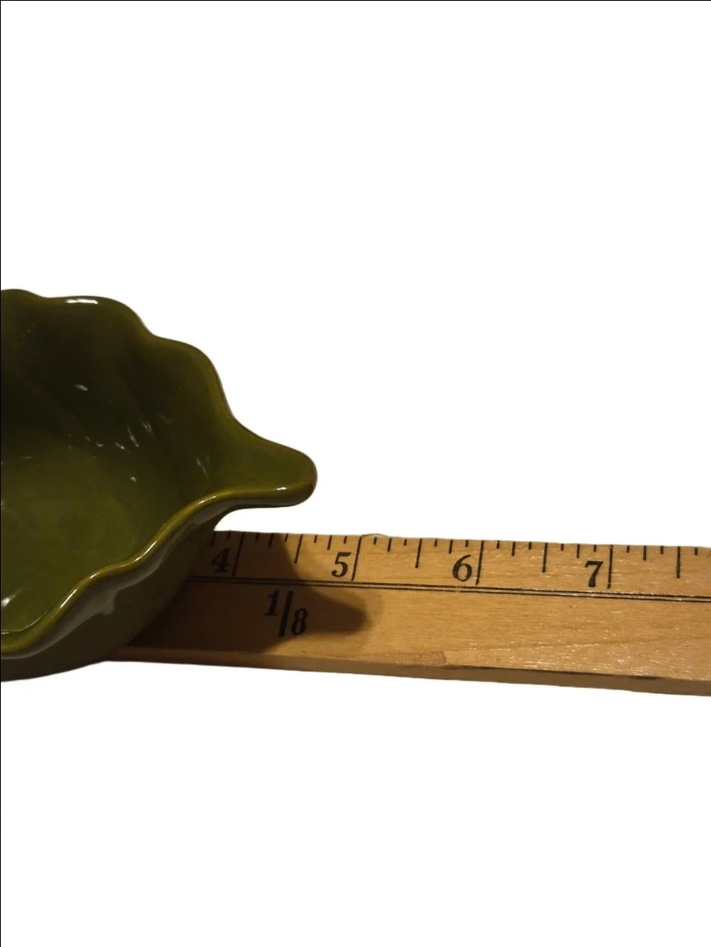 Pier 1 Olive Leaf Ceramic Snack Or Condiments Bowl's